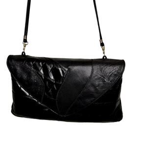 Vintage Genuine Leather by DONNY Clutch Crossbody Bag Made in USA